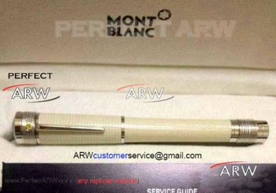 Perfect Replica Montblanc Gandhi Pen- Yellow Jewelry Cream Rollerball Pen